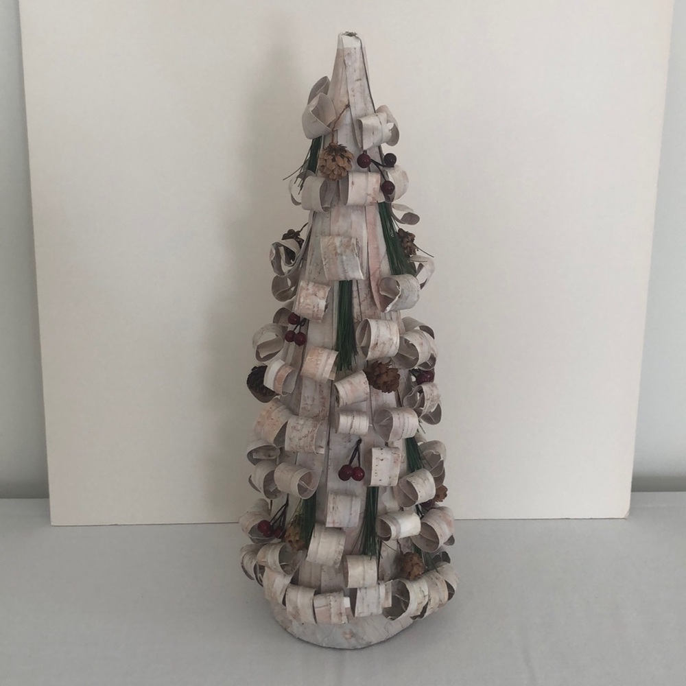 White & Brown Christmas Tree